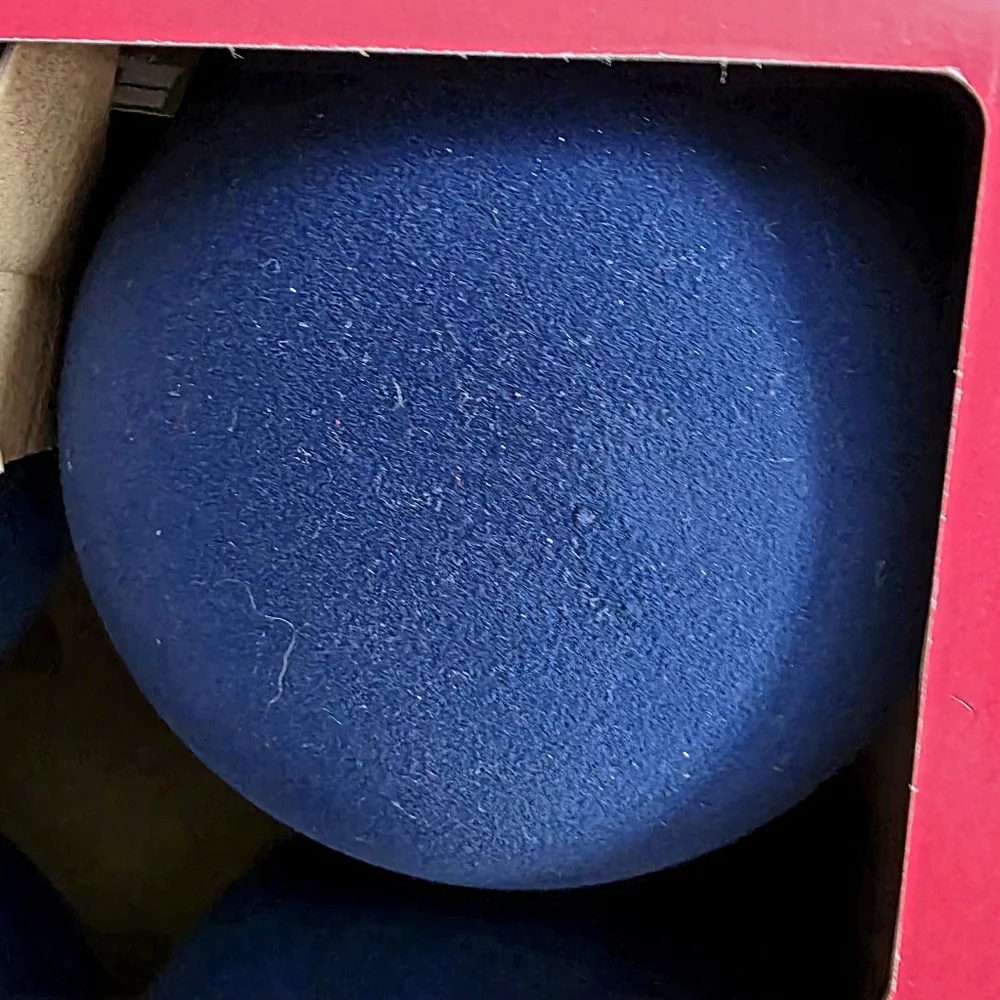 New Holiday Time Flocked Jumbo Shatterproof Christmas Ornaments 6" Navy Blue - Picture 5 of 8